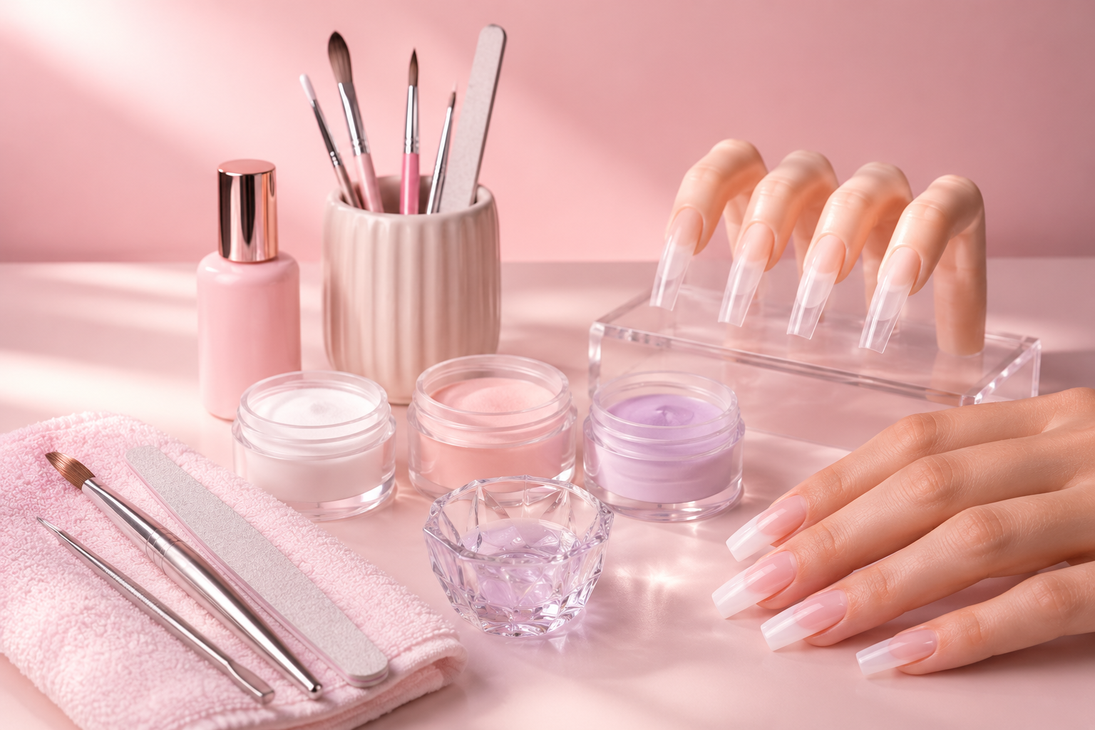 كورس اكليريك (Acrylic Nail4)